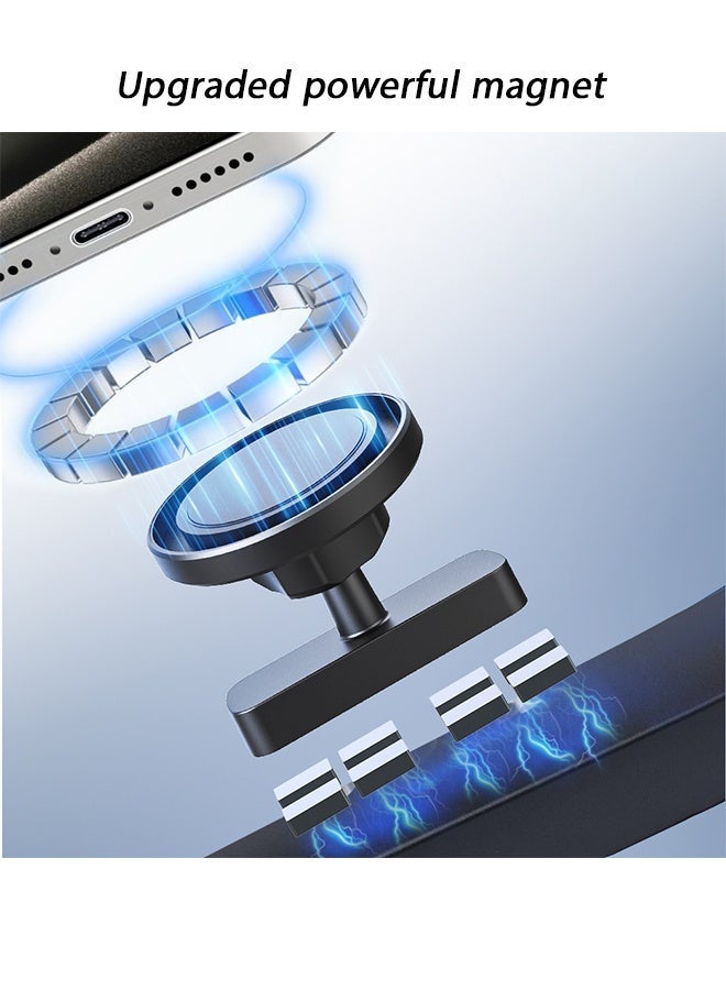 حامل هاتف لجهاز المشي - حامل مغناطيسي متوافق مع MagSafe لدراجات التمرين، وأجهزة التمارين البيضاوية، وأجهزة تمارين الدرج | لاصق قوي، مشاهدة بدون استخدام اليدين، تصميم أنيق ومنخفض الارتفاع - Image 2